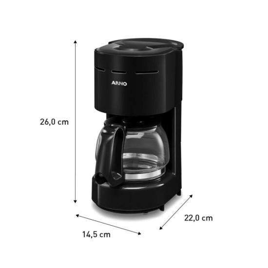 Cafeteira Elétrica Arno Classic Preta 127V por 159,00 à vista no boleto/pix ou parcele em até 6x sem juros. Compre na loja Mundomax!