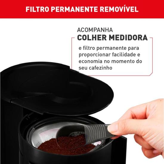Cafeteira Elétrica Arno Classic Preta 220V por 159,00 à vista no boleto/pix ou parcele em até 6x sem juros. Compre na loja Mundomax!