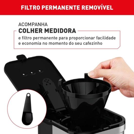 Cafeteira Elétrica Arno Preferita Inox 750ml Jarra de Vidro 127V por 250,00 à vista no boleto/pix ou parcele em até 10x sem juros. Compre na loja Mundomax!