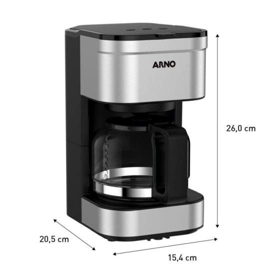 Cafeteira Elétrica Arno Preferita Inox 750ml Jarra de Vidro 127V por 250,00 à vista no boleto/pix ou parcele em até 10x sem juros. Compre na loja Mundomax!