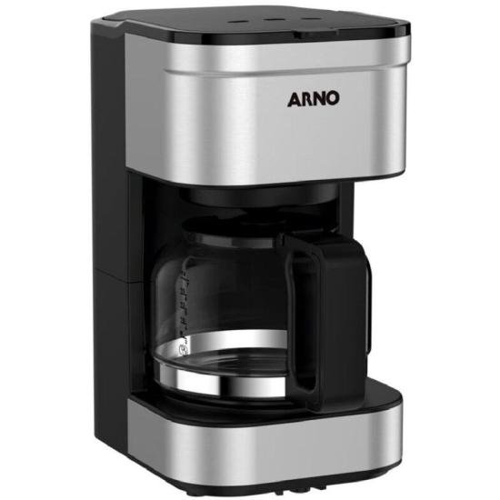 Cafeteira Elétrica Arno Preferita Inox 750ml Jarra de Vidro 220V por 215,00 à vista no boleto/pix ou parcele em até 8x sem juros. Compre na loja Mundomax!