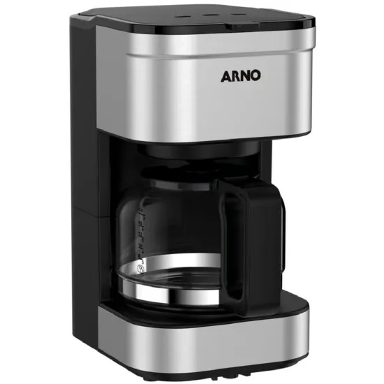 Cafeteira Elétrica Arno Preferita Inox 750ml Jarra de Vidro 220V (87074)