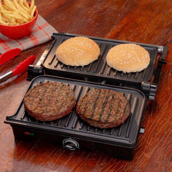 Grill Arno Dual GNOX Inox Com Abertura de 180° 127v por 291,00 à vista no boleto/pix ou parcele em até 10x sem juros. Compre na loja Mundomax!