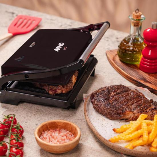 Grill Arno Compact GPTO Preto 127v por 188,00 à vista no boleto/pix ou parcele em até 7x sem juros. Compre na loja Mundomax!