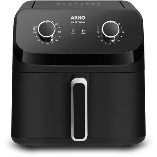 Fritadeira Sem Óleo Air Fryer Arno Mega AFM7 7,5L Preta 127V por 599,00 à vista no boleto/pix ou parcele em até 10x sem juros. Compre na loja Mundomax!