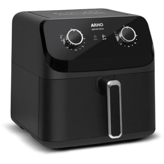 Fritadeira Sem Óleo Air Fryer Arno Mega AFM7 7,5L Preta 127V por 599,00 à vista no boleto/pix ou parcele em até 10x sem juros. Compre na loja Mundomax!