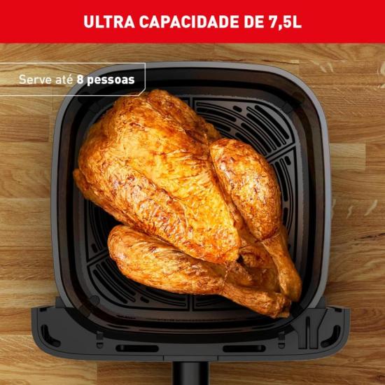 Fritadeira Sem Óleo Air Fryer Arno Mega AFM7 7,5L Preta 220V por 669,00 à vista no boleto/pix ou parcele em até 10x sem juros. Compre na loja Mundomax!