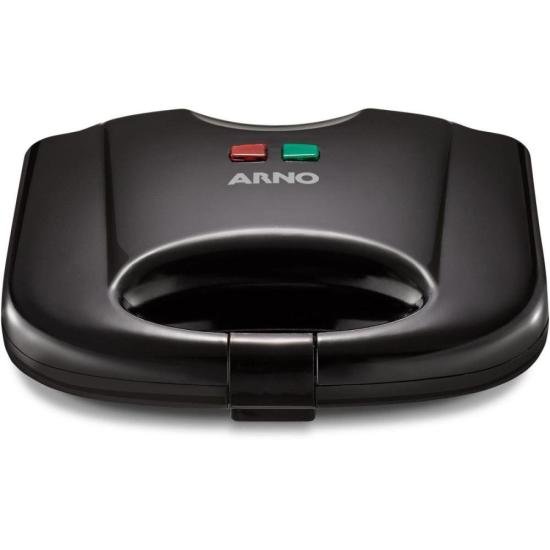 Sanduicheira e Grill Arno Sacb Antiaderente Preta 220v por 166,00 à vista no boleto/pix ou parcele em até 6x sem juros. Compre na loja Mundomax!