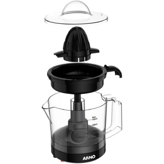 Espremedor de Frutas Arno Express CP31 40W 750ml Preto 220V por 0,00 à vista no boleto/pix ou parcele em até 1x sem juros. Compre na loja Mundomax!
