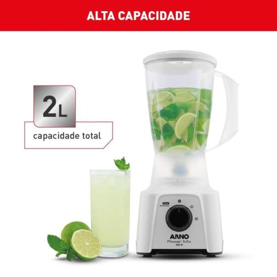 Liquidificador Arno Power Mix LQ12 550W Branco 127V por 138,00 à vista no boleto/pix ou parcele em até 5x sem juros. Compre na loja Mundomax!