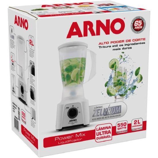Liquidificador Arno Power Mix LQ12 550W Branco 127V por 138,00 à vista no boleto/pix ou parcele em até 5x sem juros. Compre na loja Mundomax!