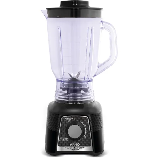 Liquidificador Arno Power Mix LQ33 700W Limpa Fácil Preto 220V (87097)