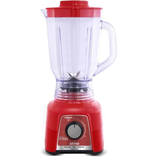 Liquidificador Arno Power Mix LQ34 700W Limpa Fácil Vermelho 127V por 204,00 à vista no boleto/pix ou parcele em até 8x sem juros. Compre na loja Mundomax!