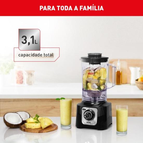 Liquidificador Arno Power Max LN65 1400W Preto 127V por 253,00 à vista no boleto/pix ou parcele em até 10x sem juros. Compre na loja Mundomax!