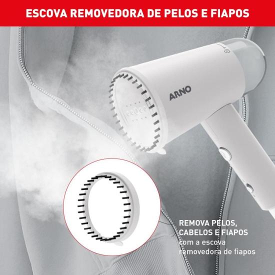 Vaporizador de Roupas Arno Steam Travel HS11 1100W Cinza 127V por 205,00 à vista no boleto/pix ou parcele em até 8x sem juros. Compre na loja Mundomax!