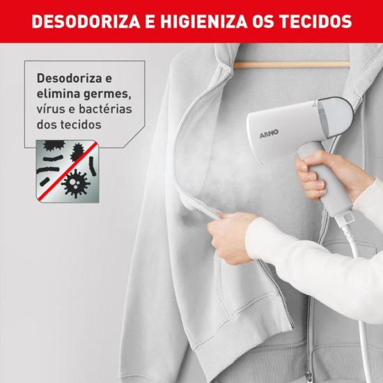 Vaporizador de Roupas Arno Steam Travel HS11 1100W Cinza 220V por 208,00 à vista no boleto/pix ou parcele em até 8x sem juros. Compre na loja Mundomax!