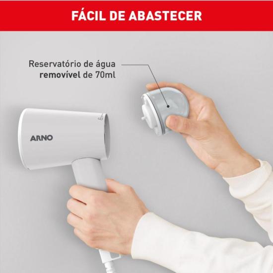 Vaporizador de Roupas Arno Steam Travel HS11 1100W Cinza 220V por 208,00 à vista no boleto/pix ou parcele em até 8x sem juros. Compre na loja Mundomax!