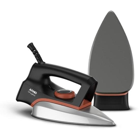 Ferro a Seco Arno Drygliss FS31 1200W Preto/Terracota 220V por 98,00 à vista no boleto/pix ou parcele em até 3x sem juros. Compre na loja Mundomax!