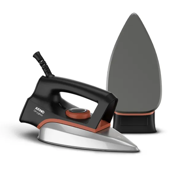Ferro a Seco Arno Drygliss 1200W Preto/Terracota 220V (87117)
