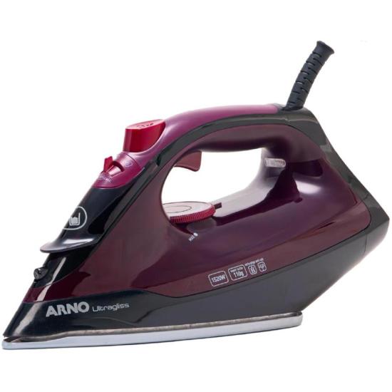 Ferro a Vapor Ultragliss com Base Durilium Airglide 1520W Vinho 220V por 304,00 à vista no boleto/pix ou parcele em até 10x sem juros. Compre na loja Mundomax!