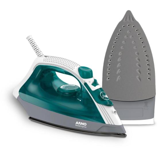 Ferro a Vapor Arno Steamgliss com Base Antiaderente FSGP 220V por 185,00 à vista no boleto/pix ou parcele em até 7x sem juros. Compre na loja Mundomax!