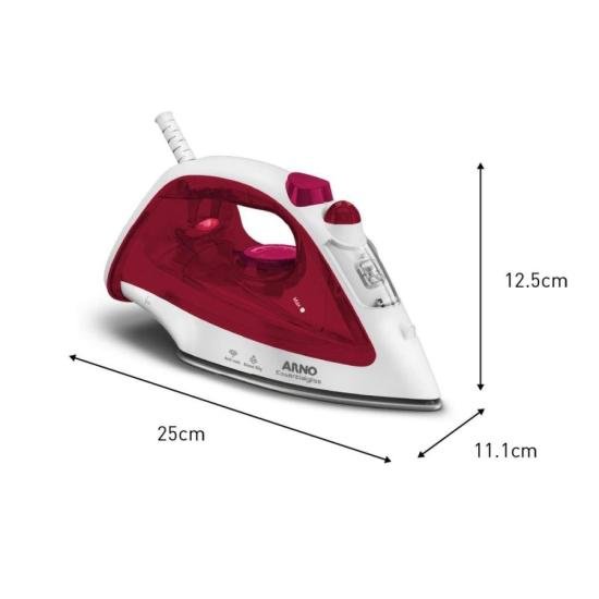 Ferro a Vapor Arno Essentialgliss com Base Antiaderente FMQ 220V por 129,00 à vista no boleto/pix ou parcele em até 5x sem juros. Compre na loja Mundomax!