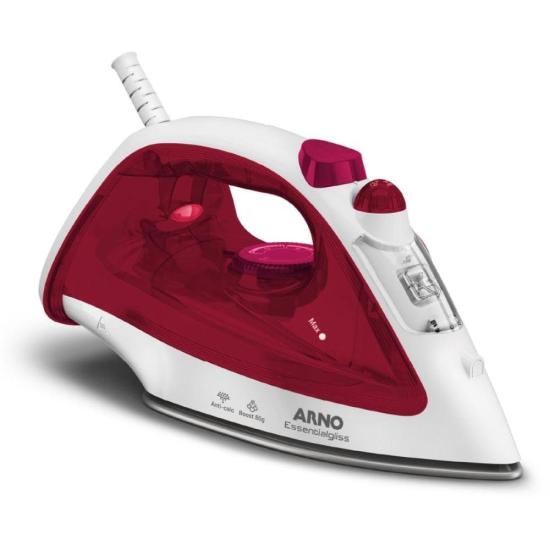 Ferro a Vapor Arno Essentialgliss com Base Antiaderente FMQ 127V por 131,00 à vista no boleto/pix ou parcele em até 5x sem juros. Compre na loja Mundomax!