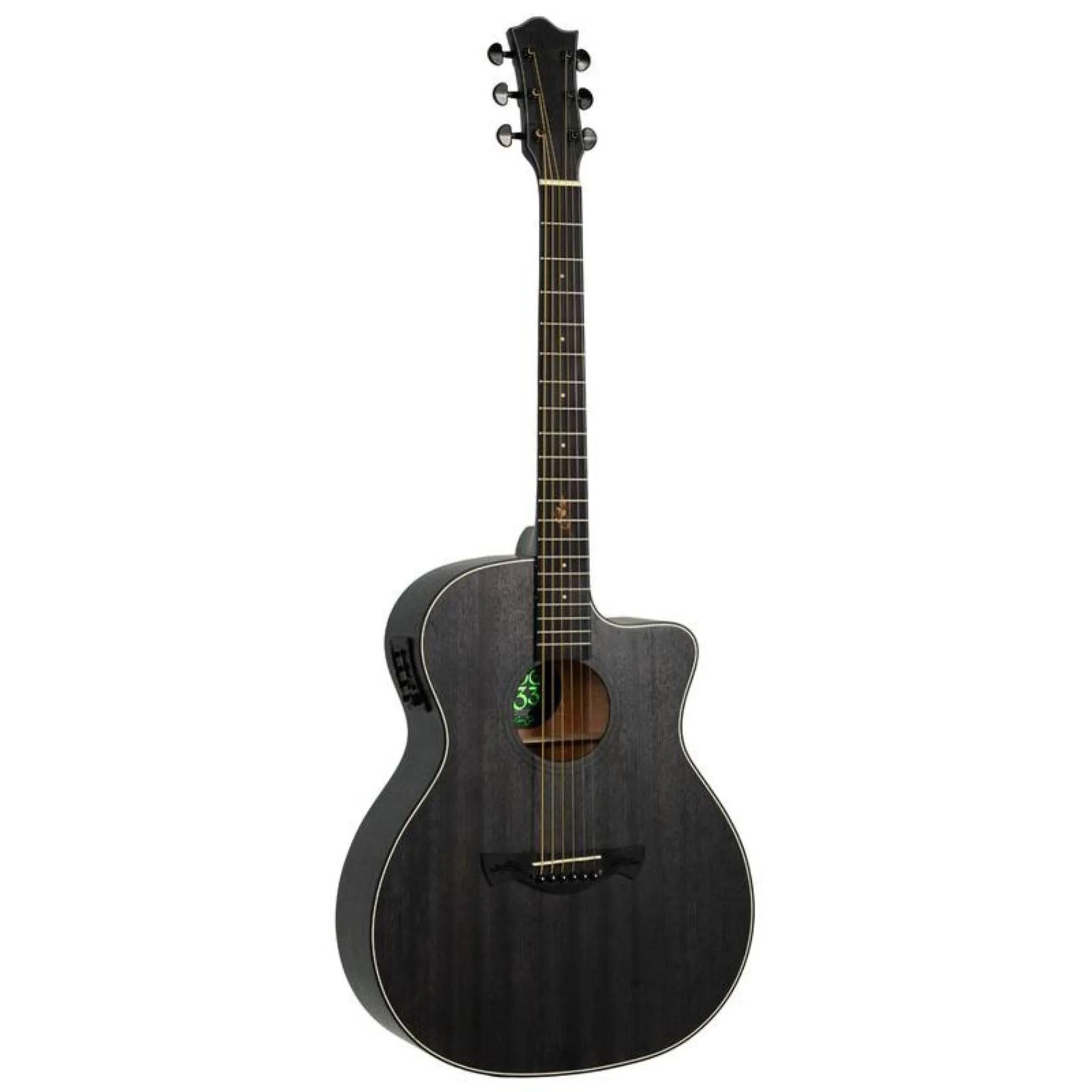 Violão Tagima OG-33 Cacau Santos Medium Jumbo Aço Black Open Pore (87324)