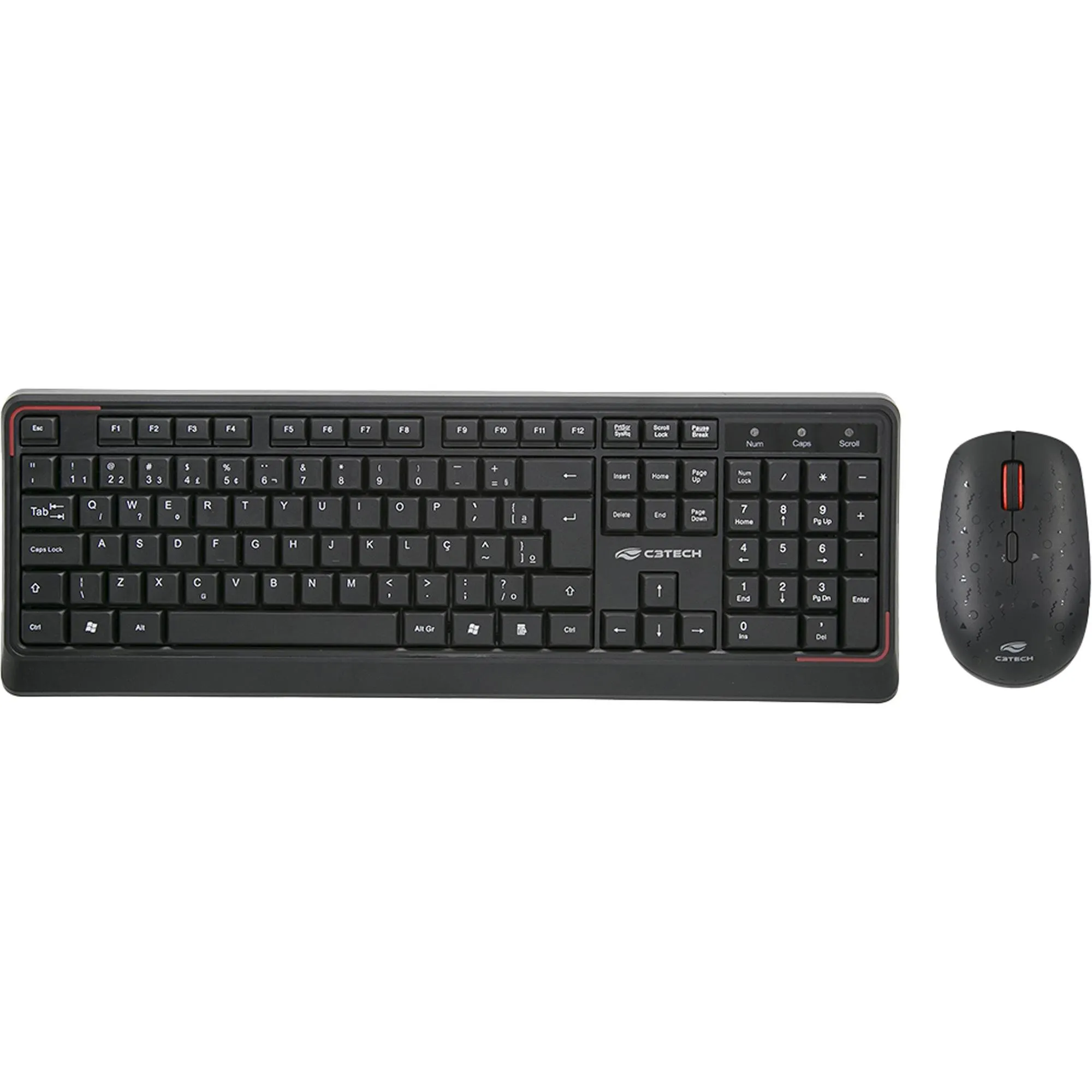 KIT TECLADO+MOUSE C3TECH K-W70BK (87330)