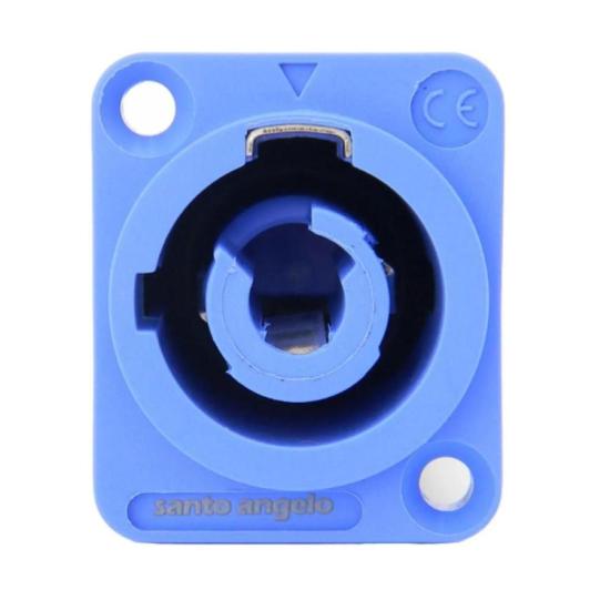 Conector Powercon Painel In Santo Angelo SAC3MPA Azul por 22,00 à vista no boleto/pix ou parcele em até 1x sem juros. Compre na loja Mundomax!