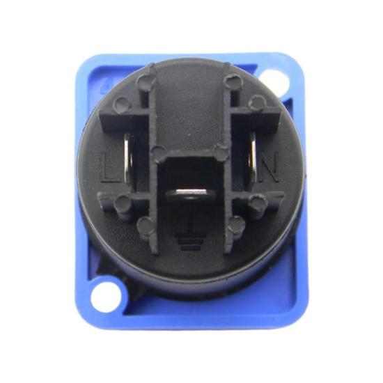 Conector Powercon Painel In Santo Angelo SAC3MPA Azul por 22,00 à vista no boleto/pix ou parcele em até 1x sem juros. Compre na loja Mundomax!