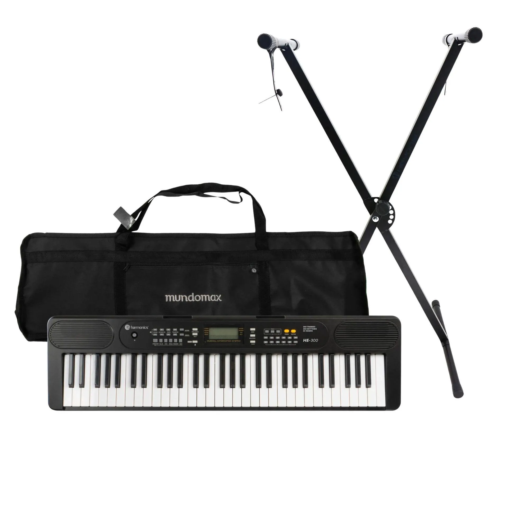 Kit Teclado Harmonics HE-300 + Acessórios (87333)