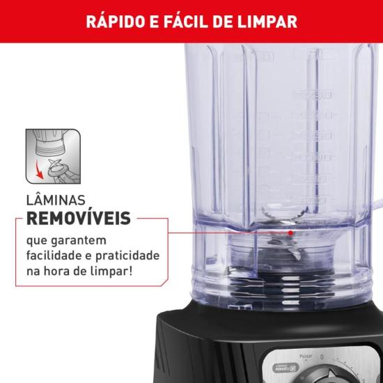Liquidificador Arno Power Max LN78 1200W Limpa Fácil Preto 127V por 286,00 à vista no boleto/pix ou parcele em até 10x sem juros. Compre na loja Mundomax!