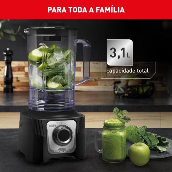 Liquidificador Arno Power Max LN78 1200W Limpa Fácil Preto 220V por 286,00 à vista no boleto/pix ou parcele em até 10x sem juros. Compre na loja Mundomax!
