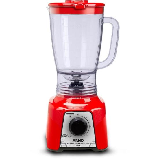 Liquidificador Arno Power Mix Essential LQ18 700W Vermelho 127V por 138,00 à vista no boleto/pix ou parcele em até 5x sem juros. Compre na loja Mundomax!