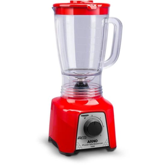 Liquidificador Arno Power Mix Essential LQ18 700W Vermelho 127V por 138,00 à vista no boleto/pix ou parcele em até 5x sem juros. Compre na loja Mundomax!