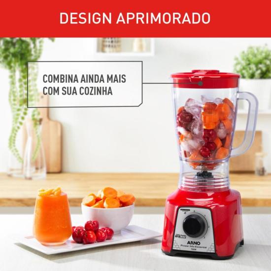 Liquidificador Arno Power Mix Essential LQ18 700W Vermelho 127V por 138,00 à vista no boleto/pix ou parcele em até 5x sem juros. Compre na loja Mundomax!