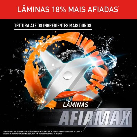 Liquidificador Arno Power Mix Essential LQ18 700W Vermelho 220V por 143,00 à vista no boleto/pix ou parcele em até 5x sem juros. Compre na loja Mundomax!