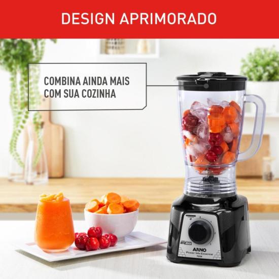 Liquidificador Arno Power Mix Essential LQ19 700W Preto 127V por 220,00 à vista no boleto/pix ou parcele em até 8x sem juros. Compre na loja Mundomax!