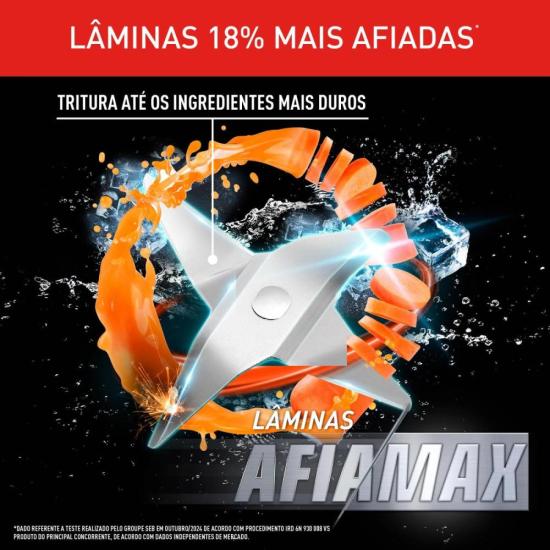 Liquidificador Arno Power Mix Essential LQ19 700W Preto 127V por 220,00 à vista no boleto/pix ou parcele em até 8x sem juros. Compre na loja Mundomax!