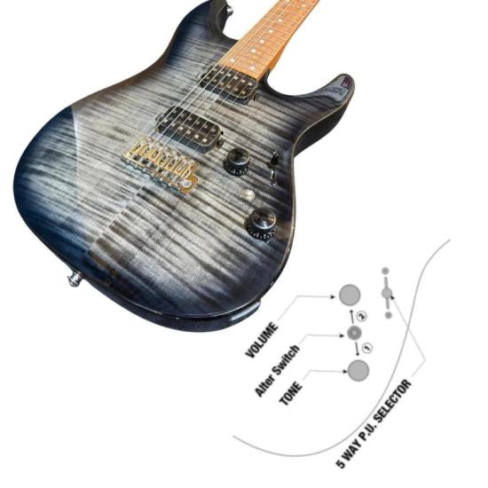 Guitarra Elétrica Ibanez AZ24S1F Transparent Black Sunburst (TKS) por 6.299,00 à vista no boleto/pix ou parcele em até 12x sem juros. Compre na loja Mundomax!
