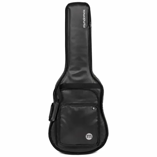 Capa para Guitarra Semiacústica Mundomax Couro Sintético Preta (87389)