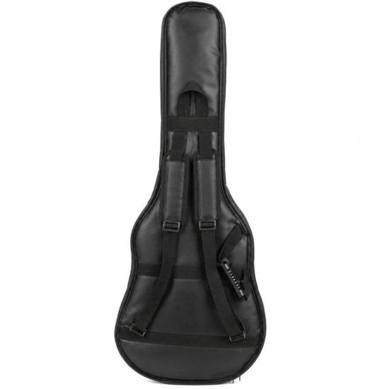 Capa para Guitarra Semiacústica Mundomax Couro Sintético Preta por 357,00 à vista no boleto/pix ou parcele em até 10x sem juros. Compre na loja Mundomax!