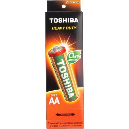 Pilha de Zinco Toshiba Heavy Duty AA Tubo (C/52 Pilhas) por 70,00 à vista no boleto/pix ou parcele em até 2x sem juros. Compre na loja Mundomax!