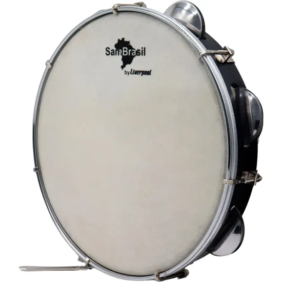 PANDEIRO PREMIUM SAMBRASIL PELE BR 10 PT (87445)