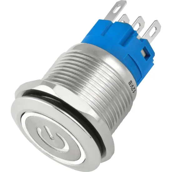 CHAVE ON/OFF LED BR STORM 19MM PR (87471)