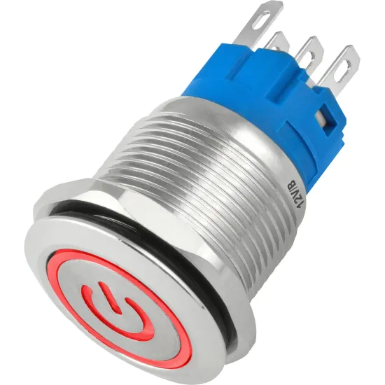 CHAVE ON/OFF LED VM STORM 19MM PR (87473)