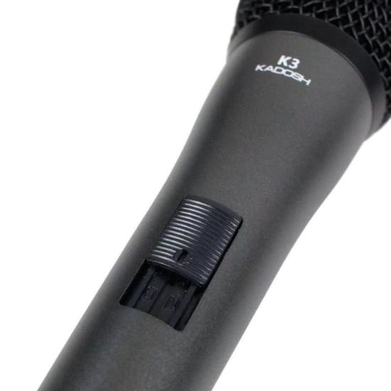Microfone Dinâmico K3 - Kadosh por 259,00 à vista no boleto/pix ou parcele em até 10x sem juros. Compre na loja Mundomax!