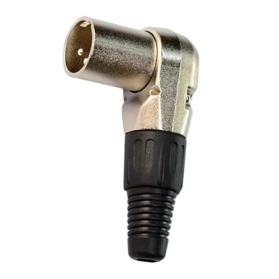 Conector Custom Sound GCA040 CS903 XLR Macho 90° Pro 3 polos por 25,00 à vista no boleto/pix ou parcele em até 1x sem juros. Compre na loja Mundomax!