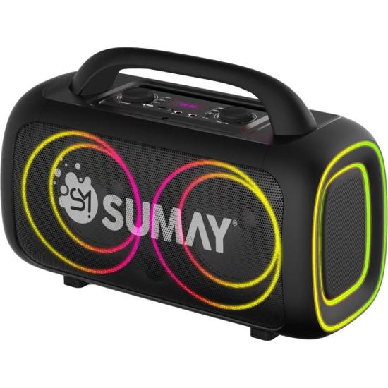 Caixa de Som Sumay CSP1318 PowerBlack 150w Bluetooth Preta por 899,00 à vista no boleto/pix ou parcele em até 10x sem juros. Compre na loja Mundomax!